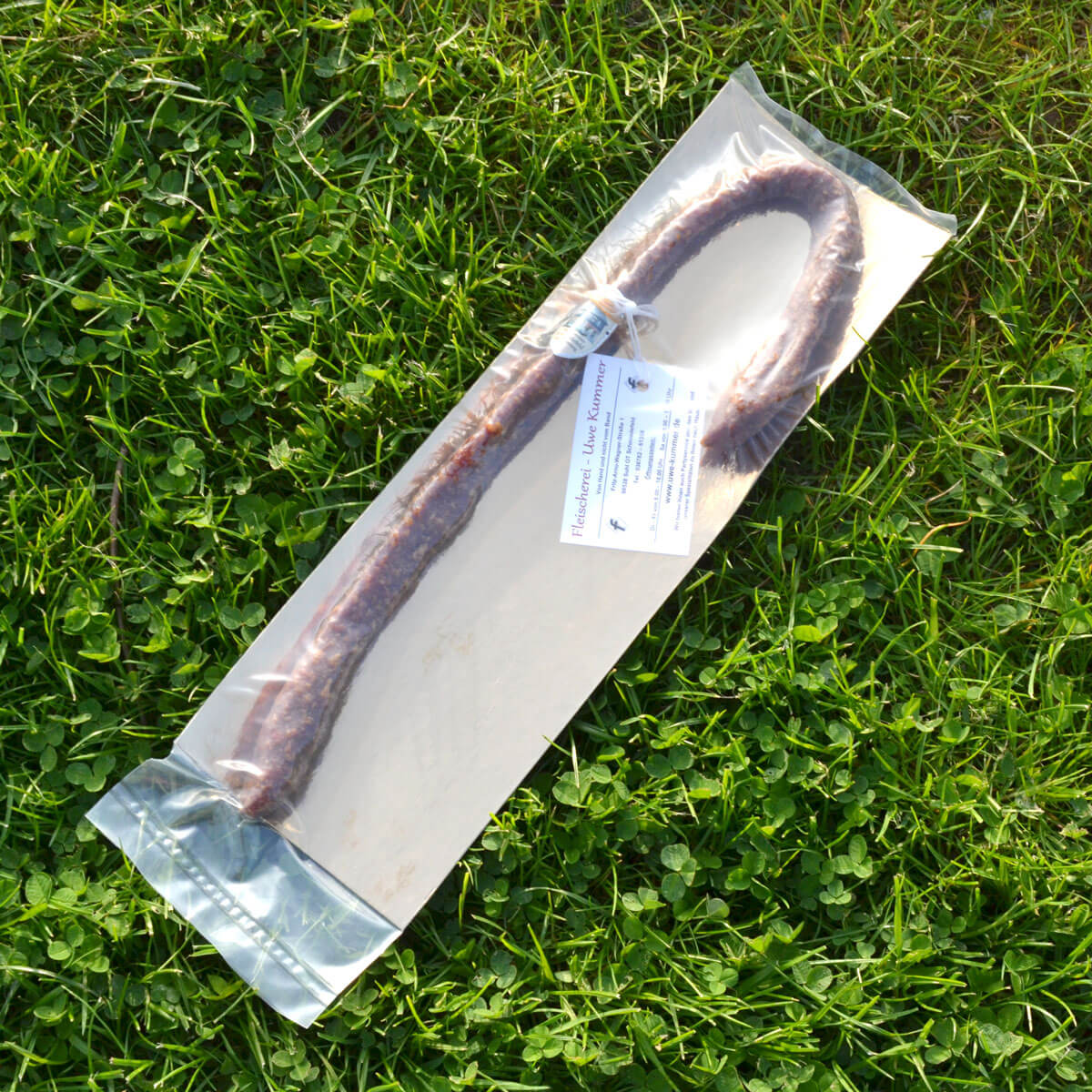 Wanderstock aus Knackwurst