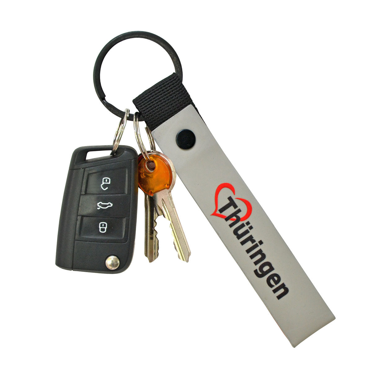 Schlüsselanhänger grau