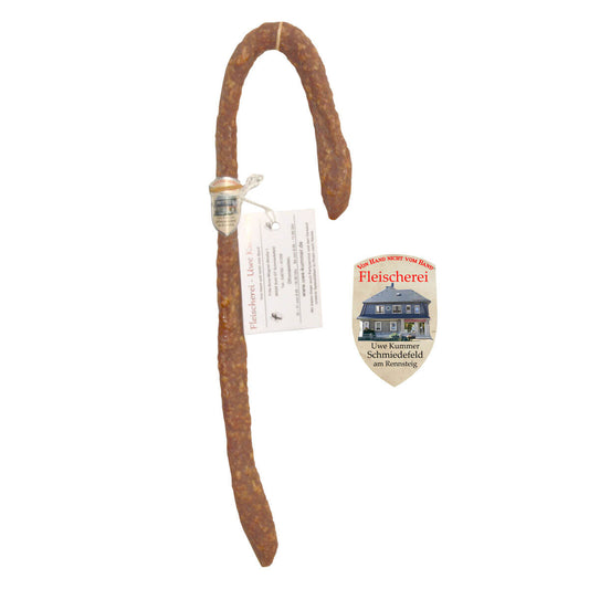 Wanderstock aus Knackwurst
